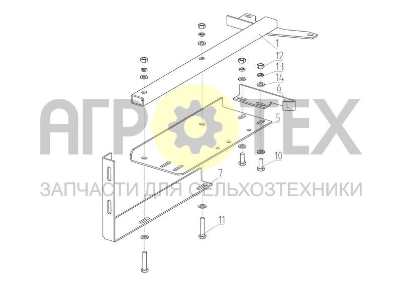 Кронштейн (145.00.66.100) (№14 на схеме)